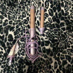 Purple and Gold Hair Curling Wand